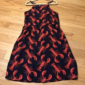 Girls Lobster print dress size S (6 / 7) EUC